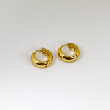 Round Gold Hoop Earrings