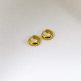 Round Gold Hoop Earrings