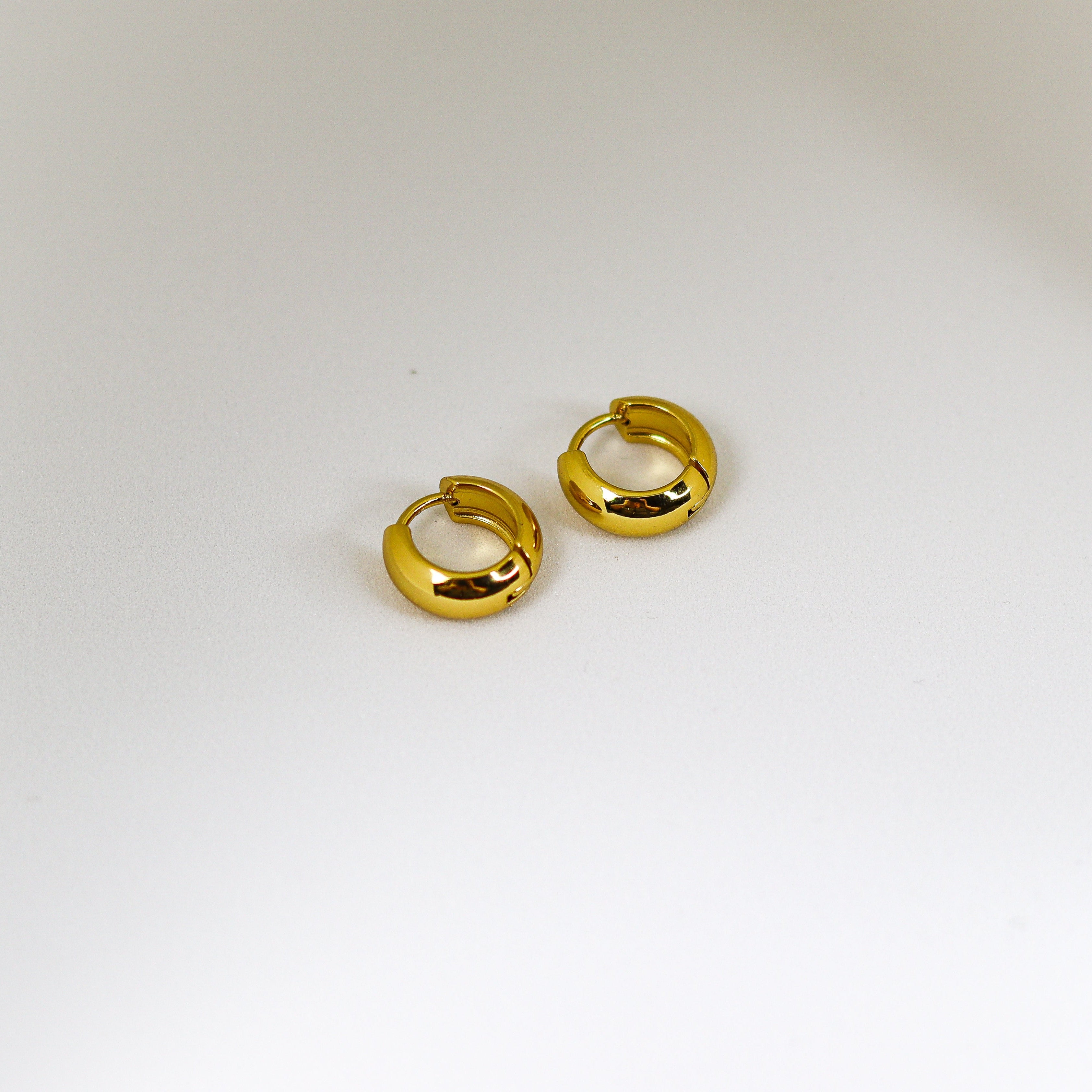 Round Gold Hoop Earrings
