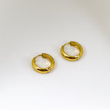 Round Gold Hoop Earrings