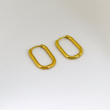 Sleek Rectangle Hoops