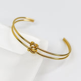 Double Knot Cuff Bracelet