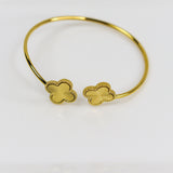 Goldshine Clover Cuff Bracelet
