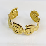 Spiral Shell Cuff Bracelet