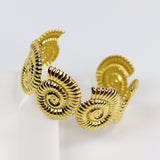 Spiral Shell Cuff Bracelet