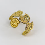 Spiral Shell Cuff Bracelet