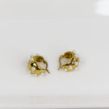 Chubby Pearl Hoops