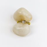 Minimal Link Band Solitaire Ring