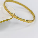 Golden Tessel Bangle Bracelet
