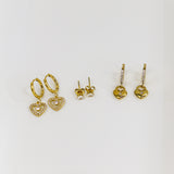 Heartline Earrings Set