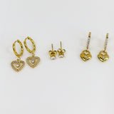 Heartline Earrings Set