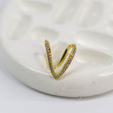 Vera Luxe Studded Ring