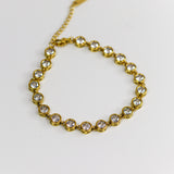 Cushion Stone Chain Bracelet