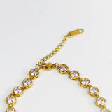 Cushion Stone Chain Bracelet