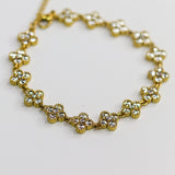 Floral Clover Chain Bracelet