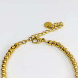 Gold Beaded Chain Bracelet