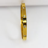 Crystal Stone Bangle Bracelet