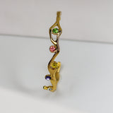 Multi-Stone Cuff Adjustable Bracelet