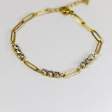 Solitaire Link Chain Bracelet