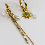 The Celeste Mismatched Dangle Earrings