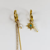 The Celeste Mismatched Dangle Earrings