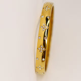 Clover Arc Bangle Bracelet