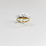 Golden Aura Beaded Ring