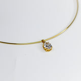 Majestic Solitaire Collar Necklace