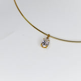 Majestic Solitaire Collar Necklace