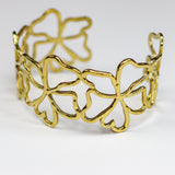Flower Heart Cuff Bracelet