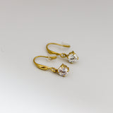 Classic Solitaire Drop Earrings