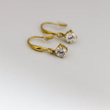 Classic Solitaire Drop Earrings