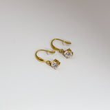 Classic Solitaire Drop Earrings