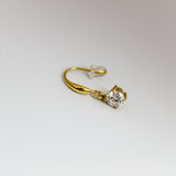 Classic Solitaire Drop Earrings