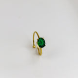 Oval Solitaire Adjustable Ring