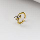 Dual Solitaire Wave Ring