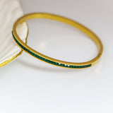 Emerald Stones Bangle Bracelet