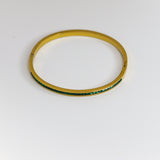 Emerald Stones Bangle Bracelet