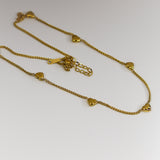 Cushion Heart Gold Neck chain
