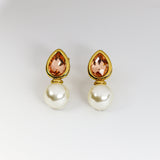 Blush Pink Pearl Earrings