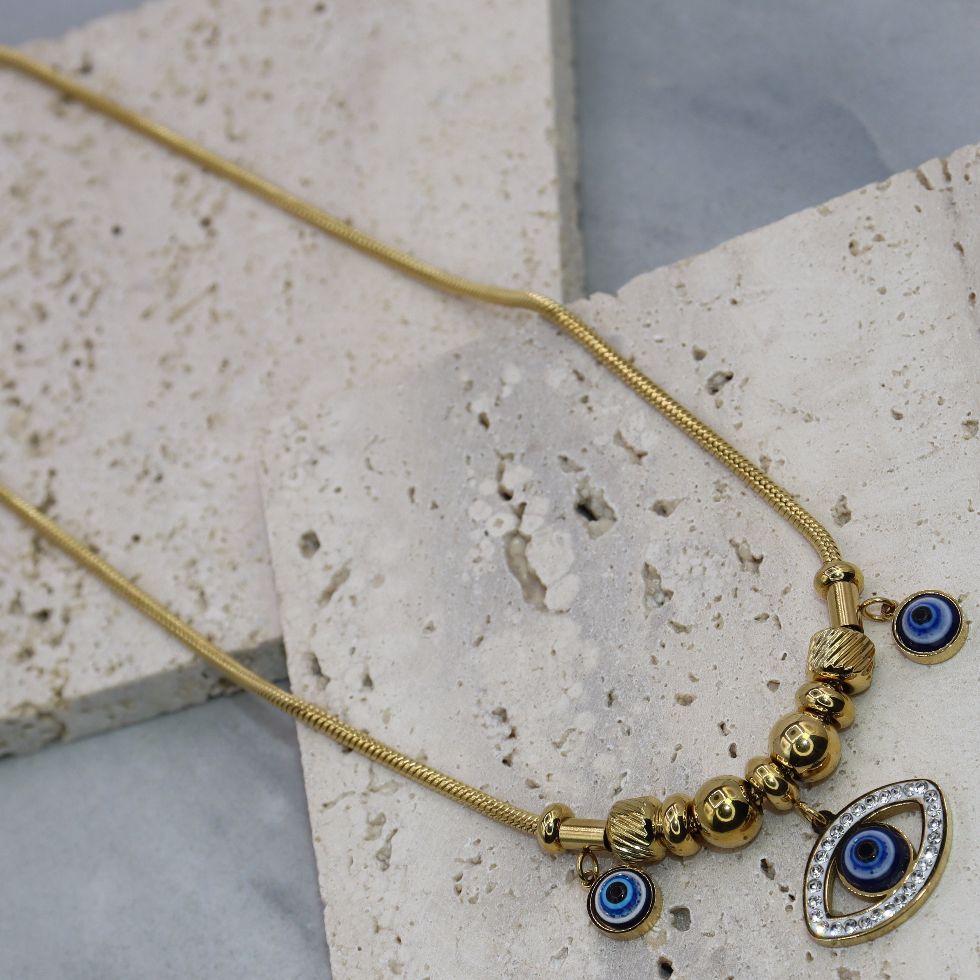 Evil Eye Charm Necklace - Adorn-iq