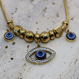 Evil Eye Charm Necklace - Adorn-iq