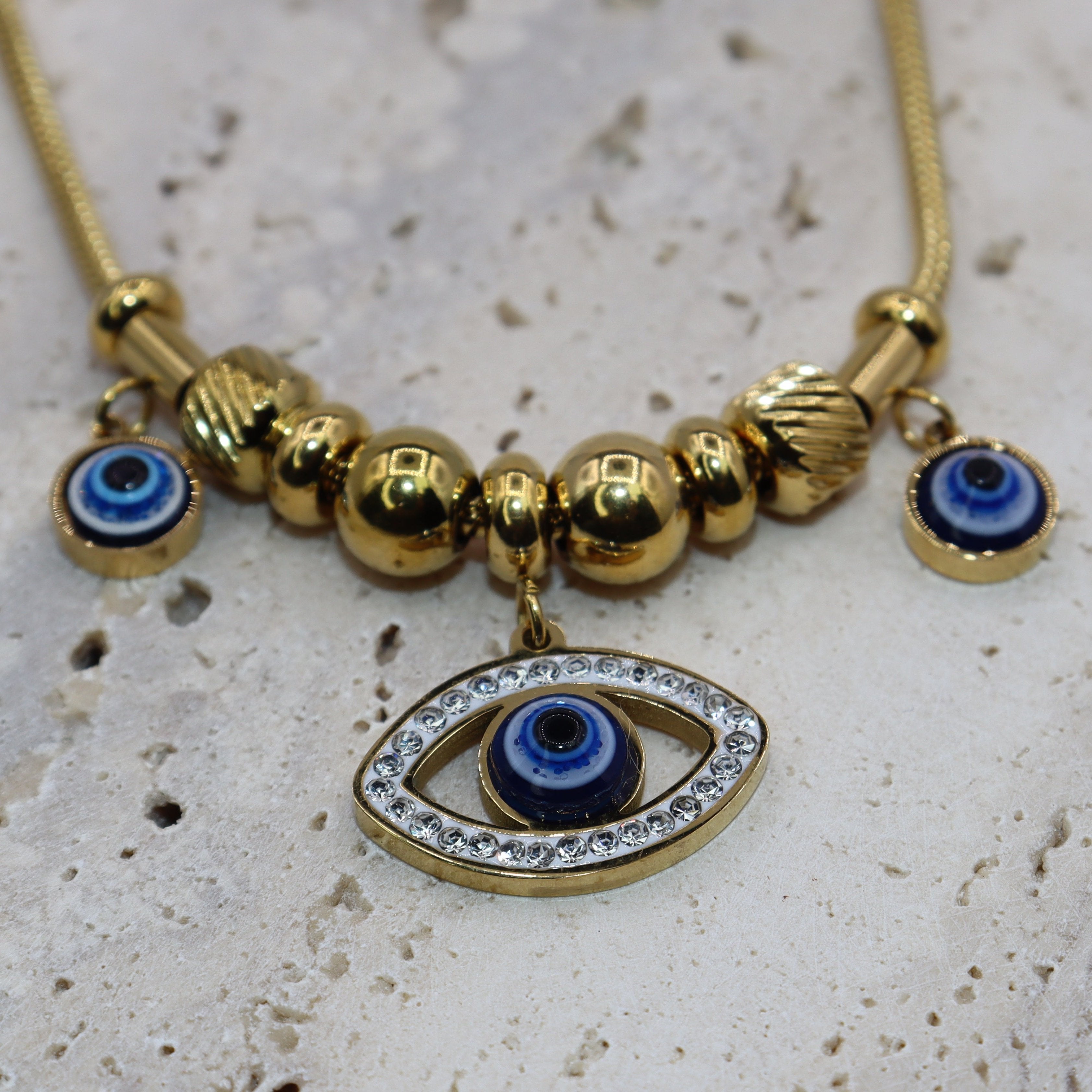 Evil Eye Charm Necklace - Adorn-iq