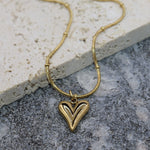 Ball Chain Heart Necklace - Adorn-iq