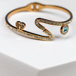 Zircon Studded Evil Eye Bracelet - Adorn-iq