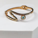 Zircon Studded Evil Eye Bracelet - Adorn-iq