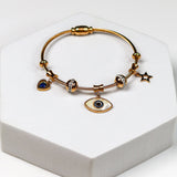 Star Evil Eye Charm Bracelet - Adorn-iq