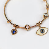 Star Evil Eye Charm Bracelet - Adorn-iq