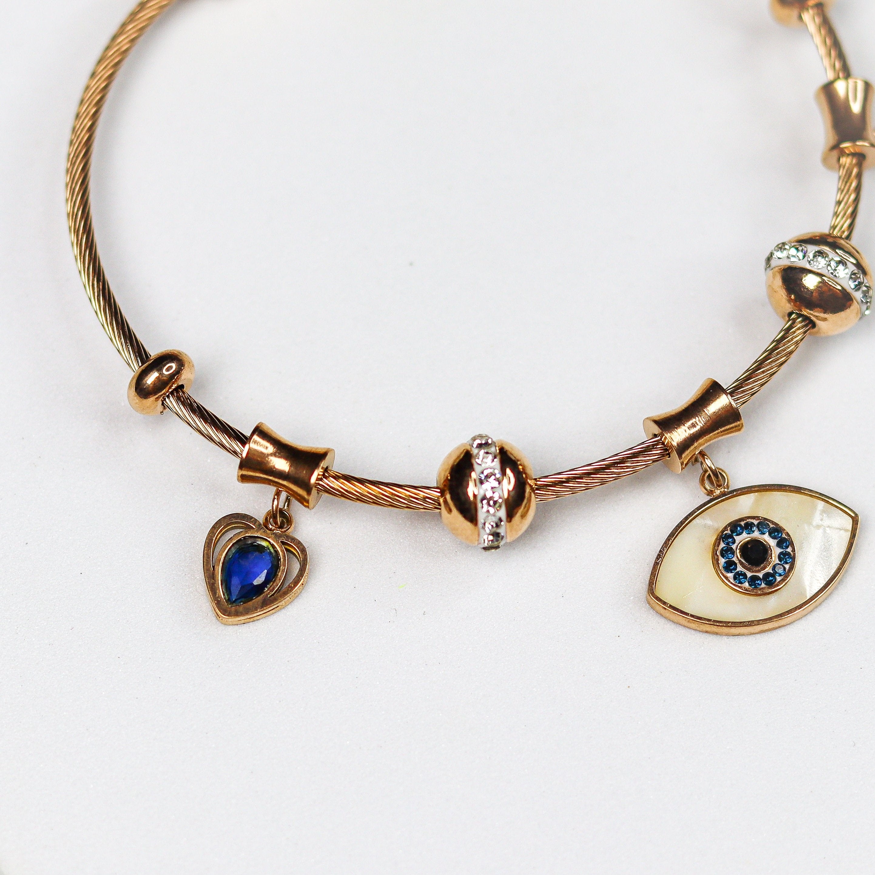 Star Evil Eye Charm Bracelet - Adorn-iq