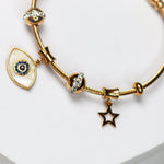 Star Evil Eye Charm Bracelet - Adorn-iq